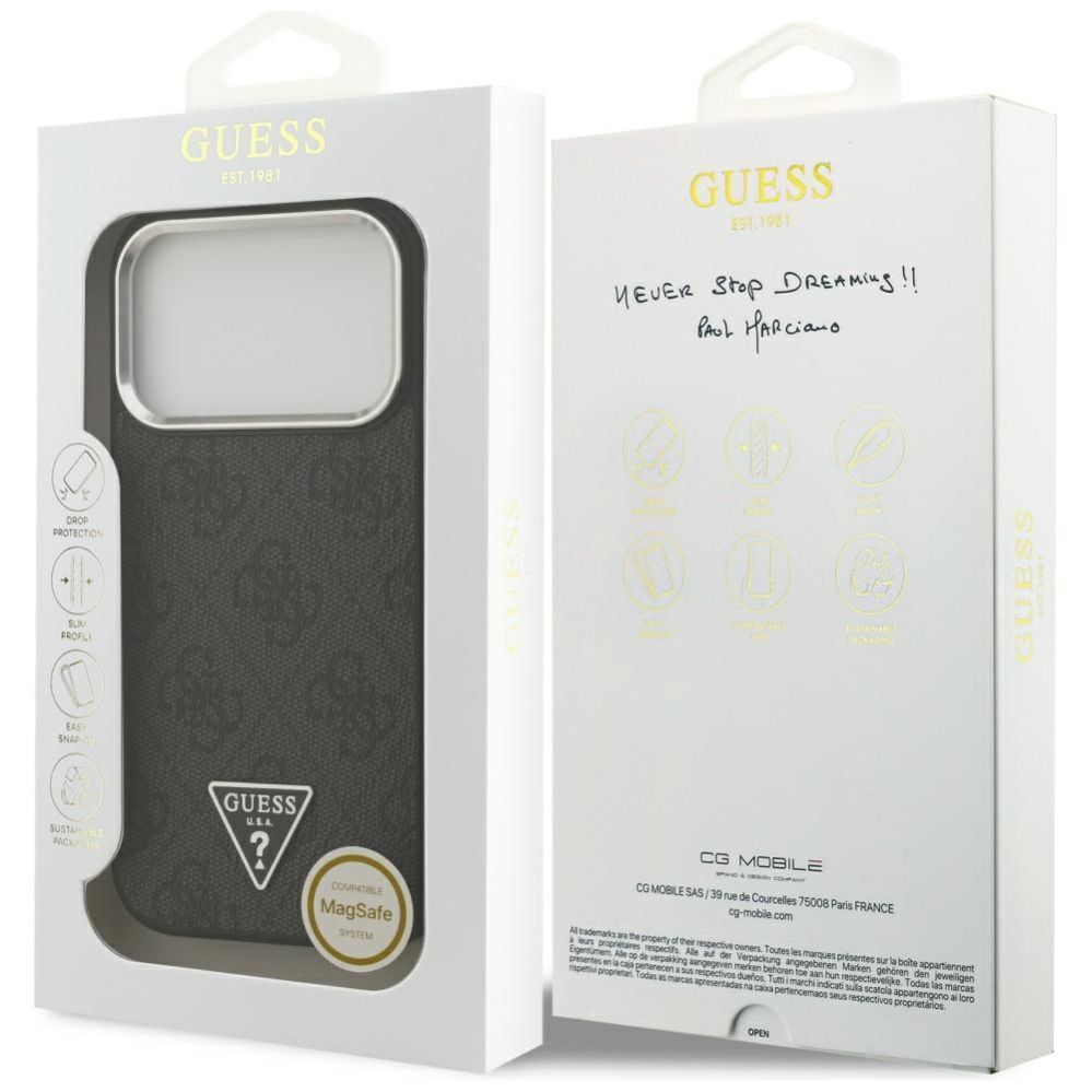 Other goods Guess Guess 4G Triangle Logo MagSafe case for iPhone 17 Pro - black