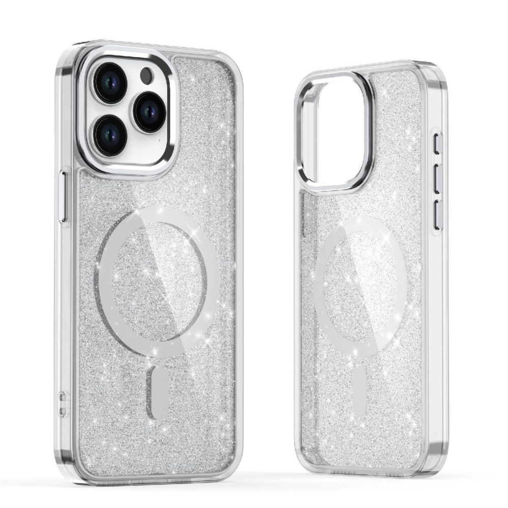Other goods Hurtel Glitter Case for Samsung Galaxy S26, MagSafe Compatible - White