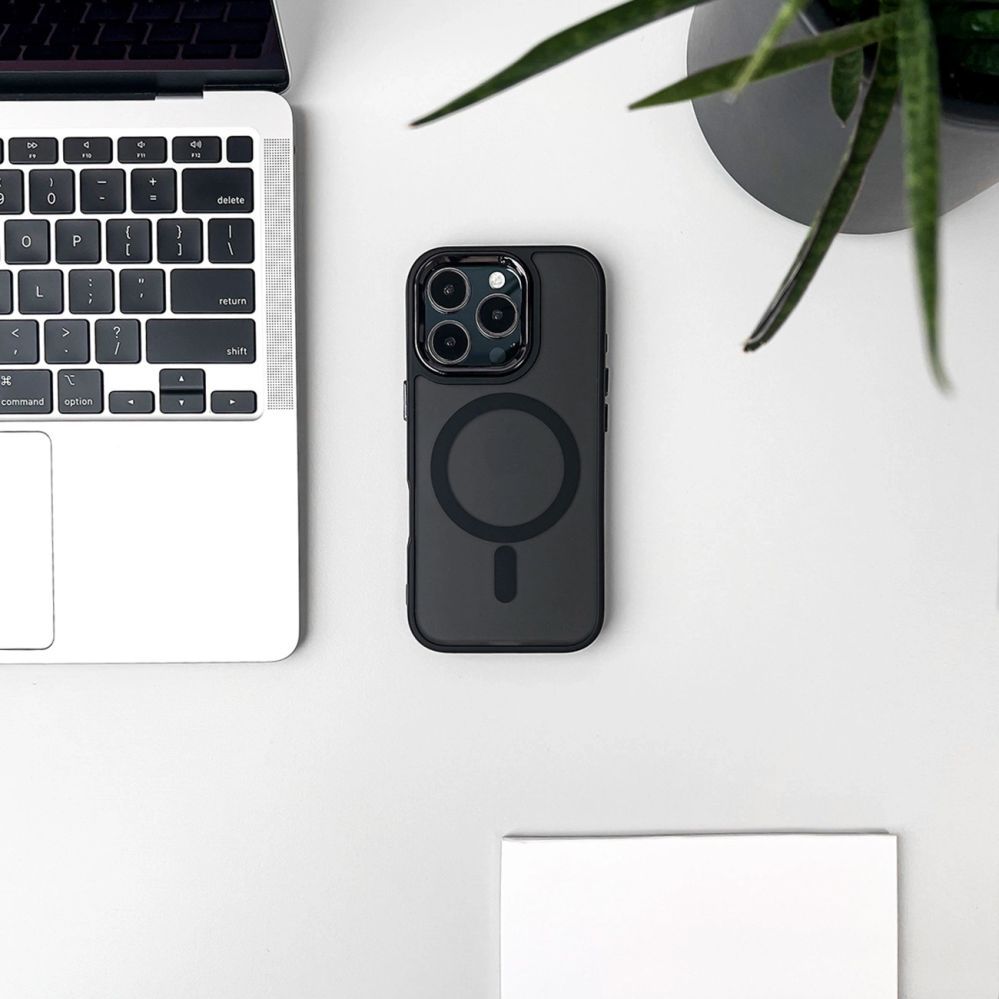 Other goods Hurtel Glitter Case for Samsung Galaxy A37 Compatible with MagSafe - Black