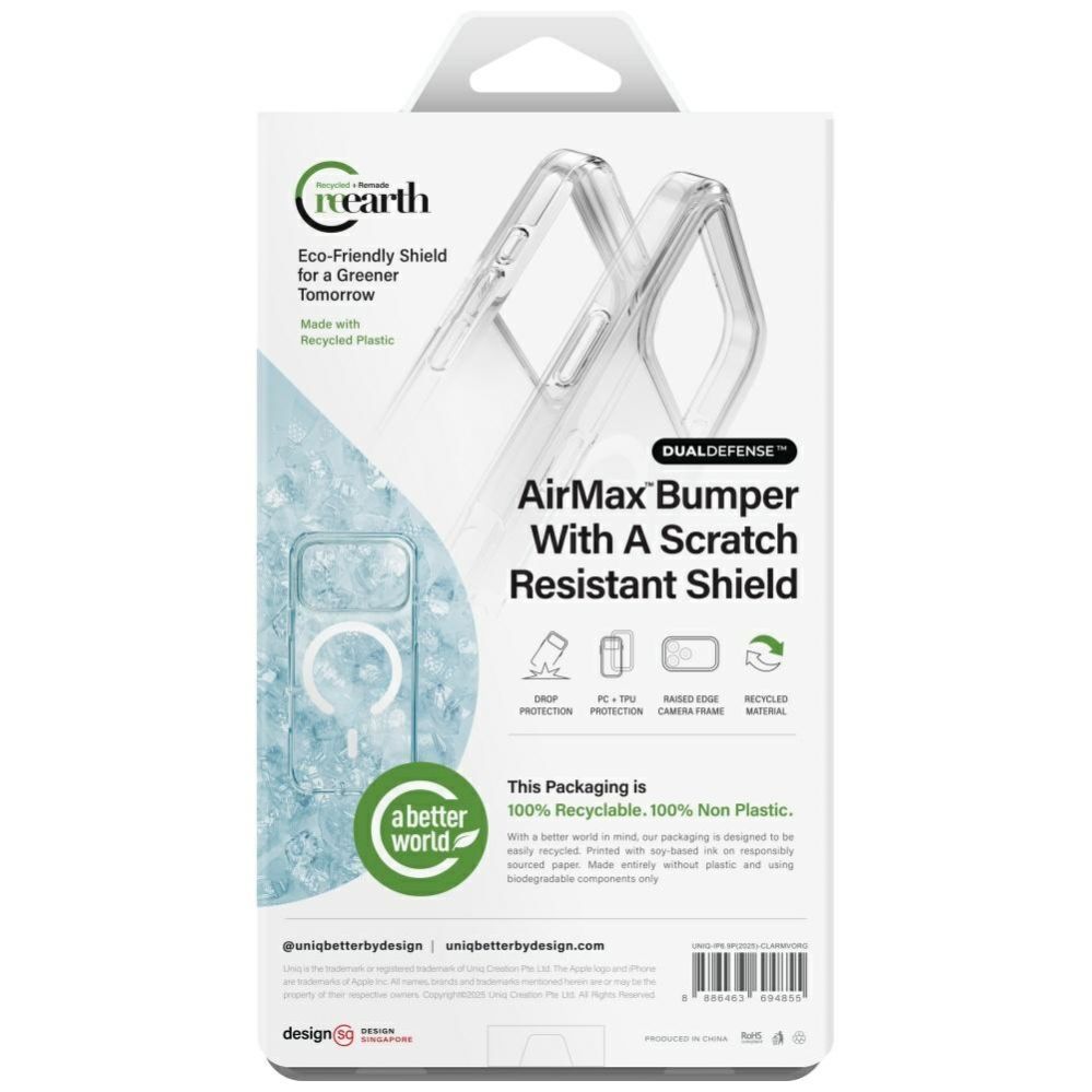 Muud kaubad UNIQ Uniq Clario Magclick Charging Case for iPhone 17 Pro Max - Orange