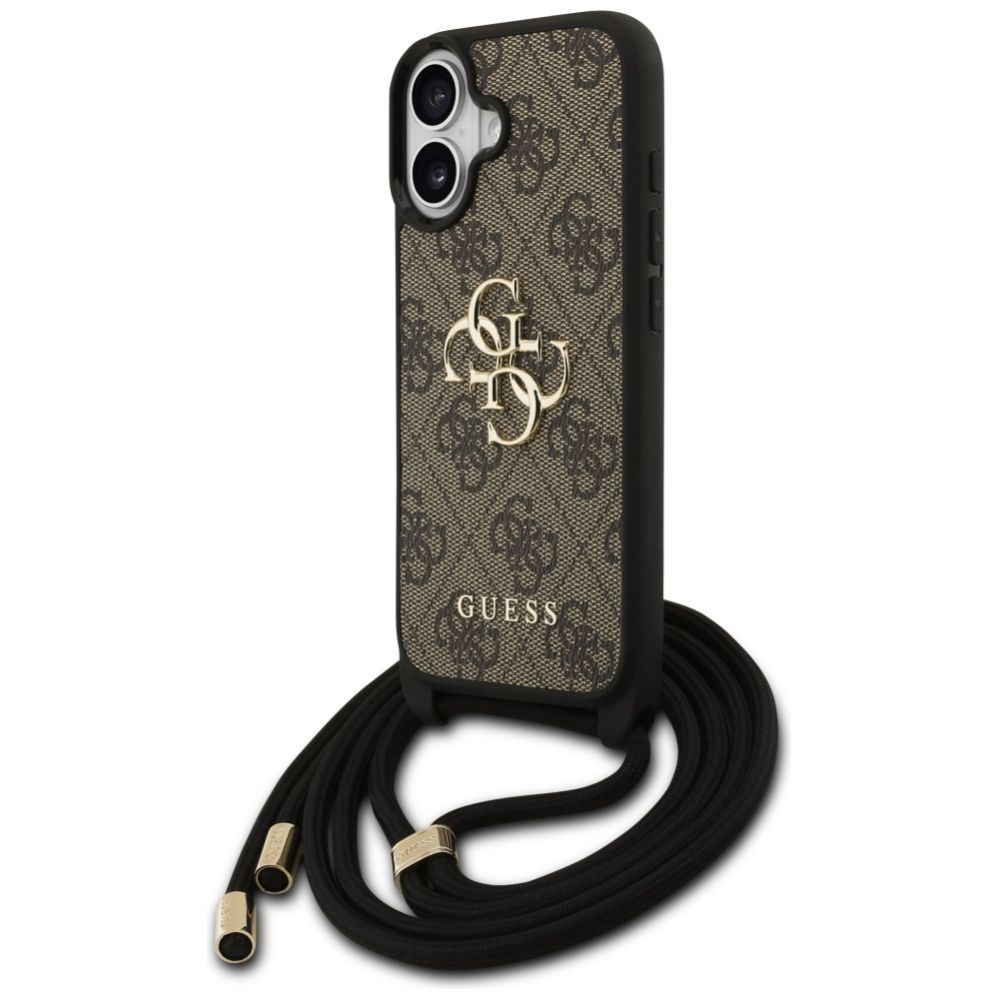 Muud kaubad Guess Guess 4G Big Logo Cord Stap Crossbody Case for iPhone 17 - Brown
