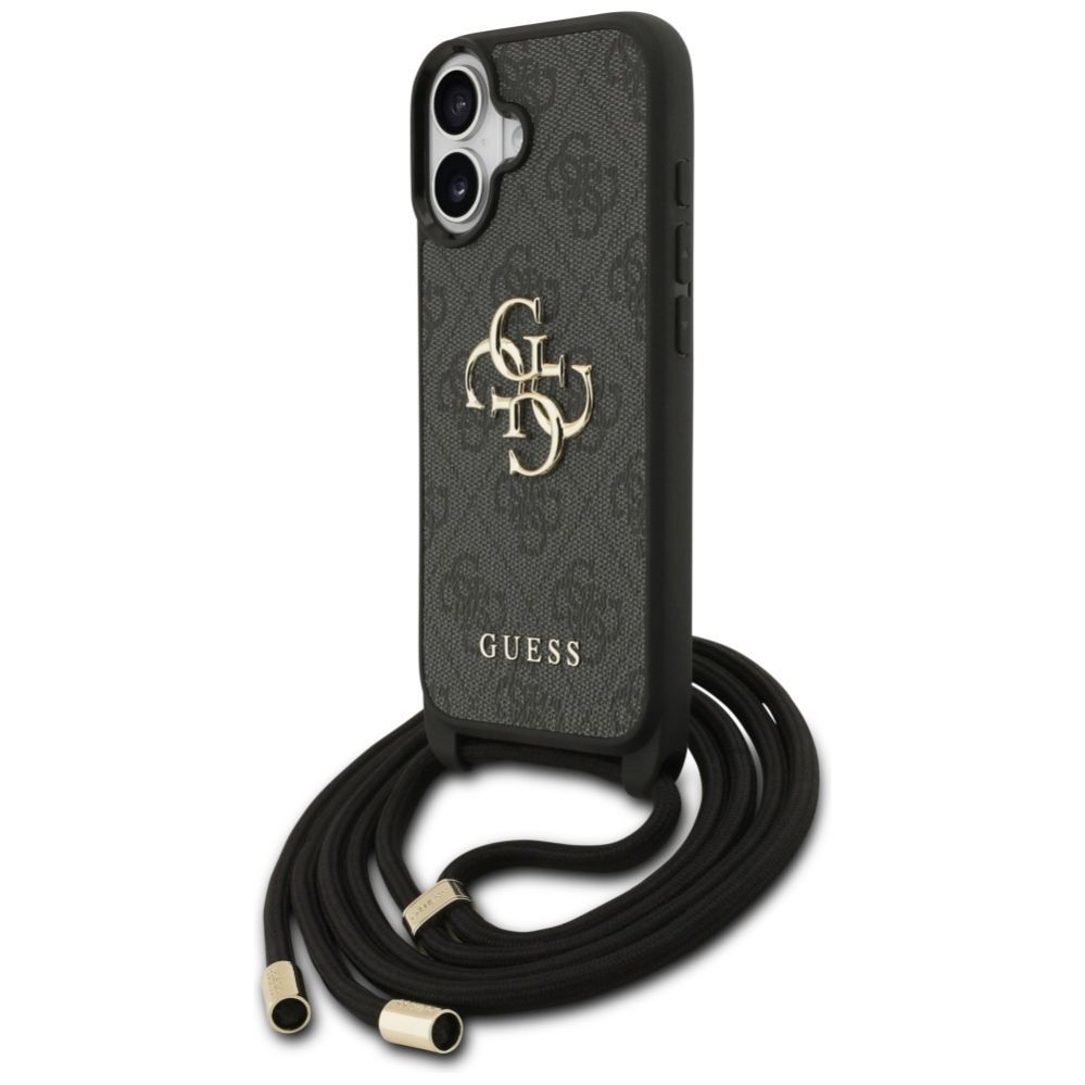 Muud kaubad Guess Guess 4G Big Logo Cord Stap Crossbody Case for iPhone 17 - Black
