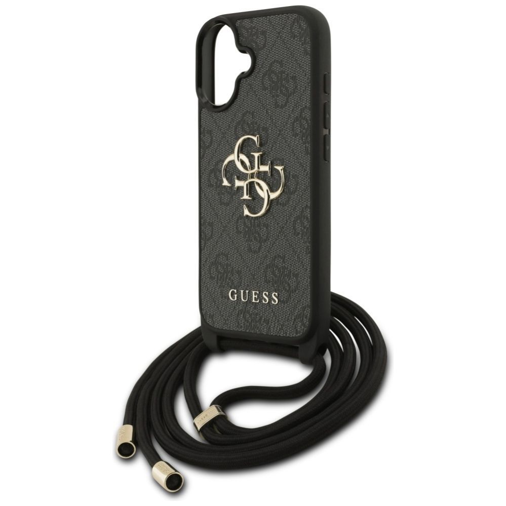 Muud kaubad Guess Guess 4G Big Logo Cord Stap Crossbody Case for iPhone 17 - Black