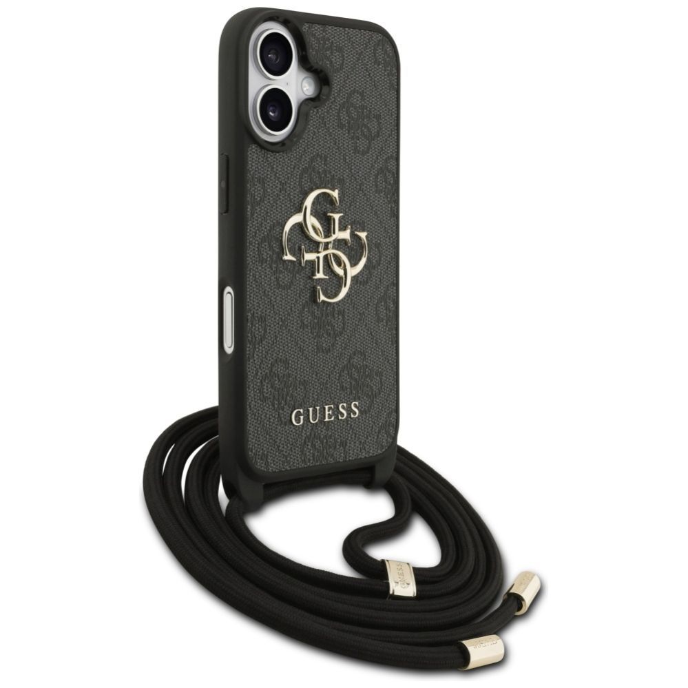 Muud kaubad Guess Guess 4G Big Logo Cord Stap Crossbody Case for iPhone 17 - Black