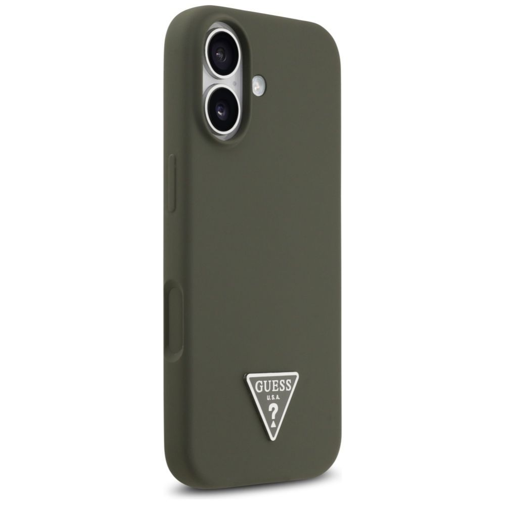 Kitos prekės Guess Guess Silicone Triangle Logo MagSafe Case for iPhone 17 - Green