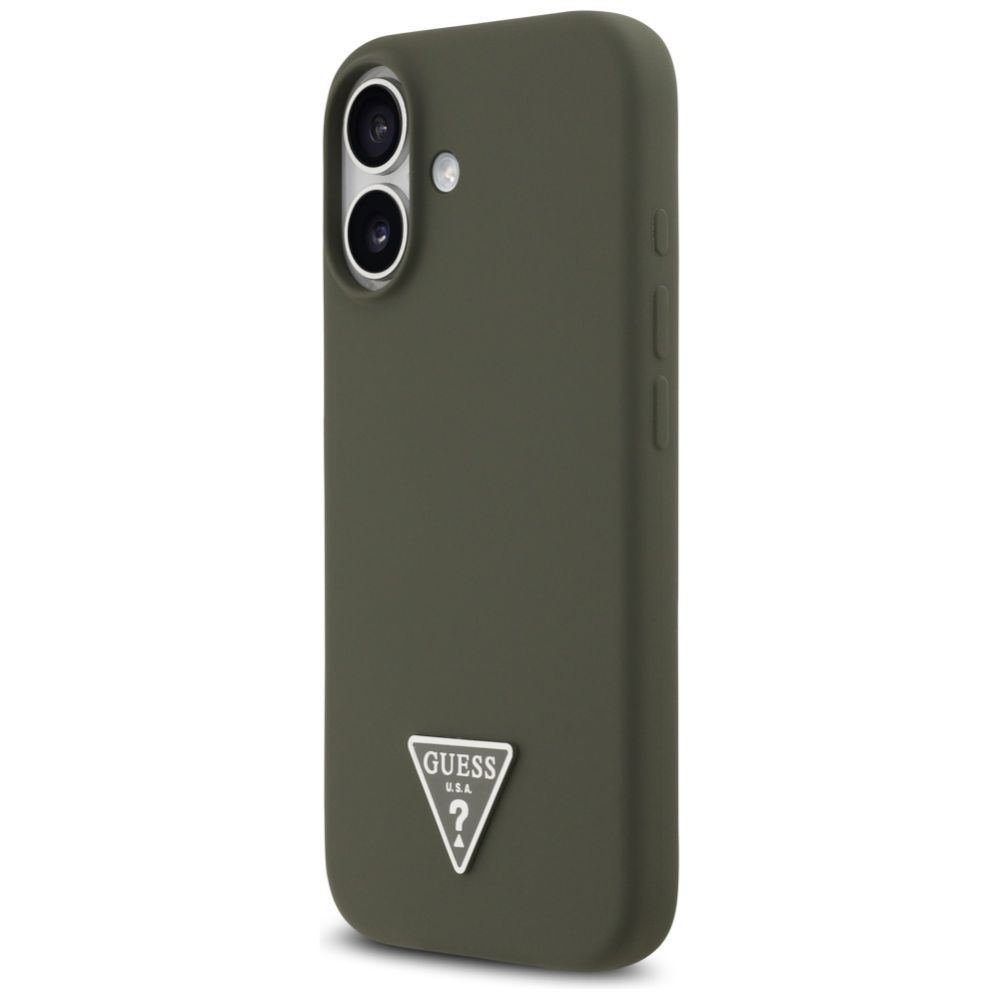 Kitos prekės Guess Guess Silicone Triangle Logo MagSafe Case for iPhone 17 - Green