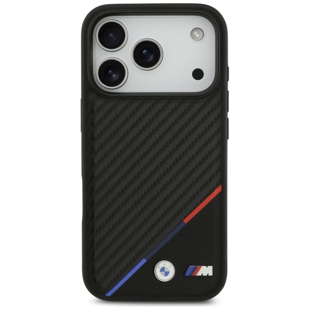 Muud kaubad BMW BMW M Carbon Tricolor Line MagSafe Case for iPhone 17 Pro - Black