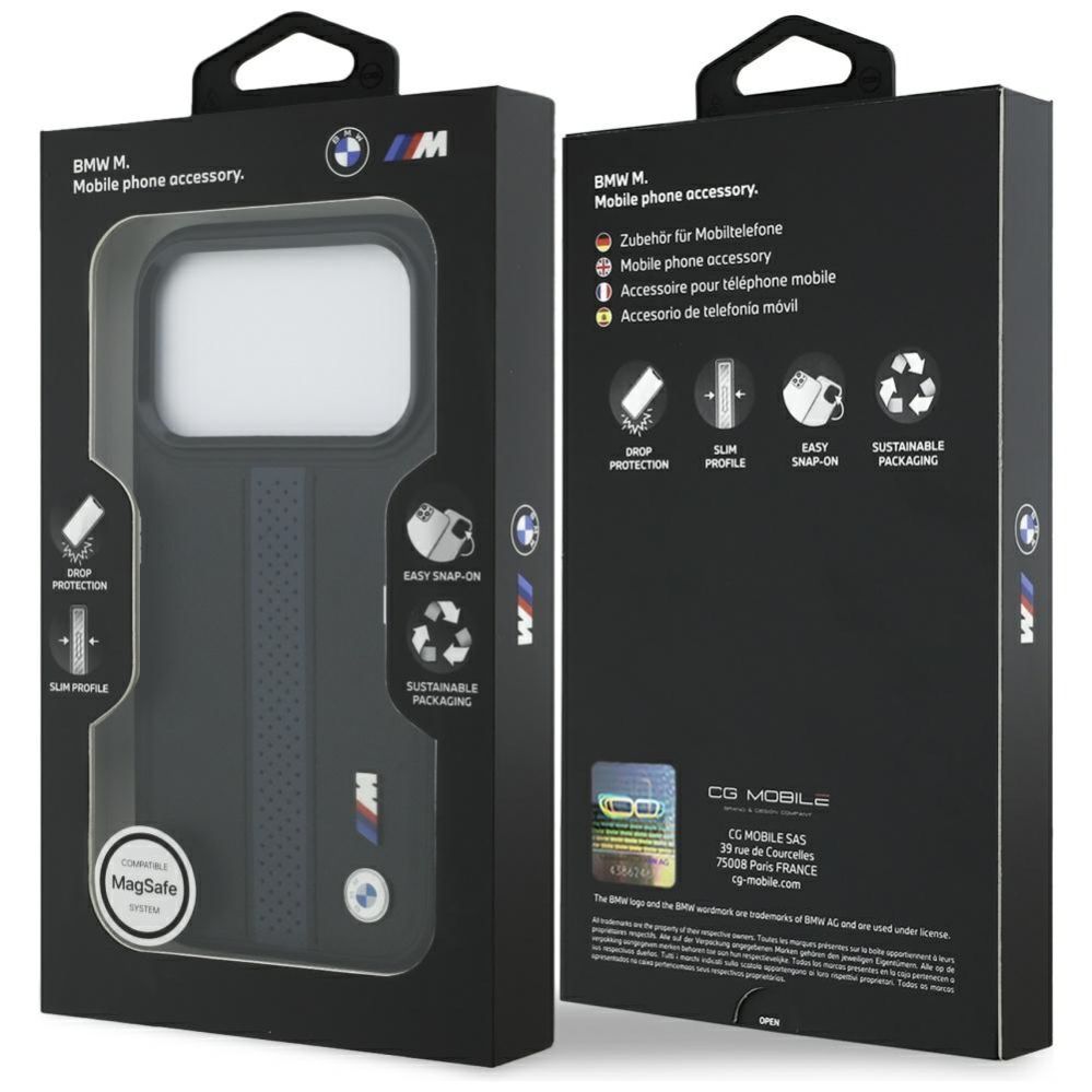 Other goods BMW BMW M Perforated Stripe Logo MagSafe Case for iPhone 17 Pro - Blue