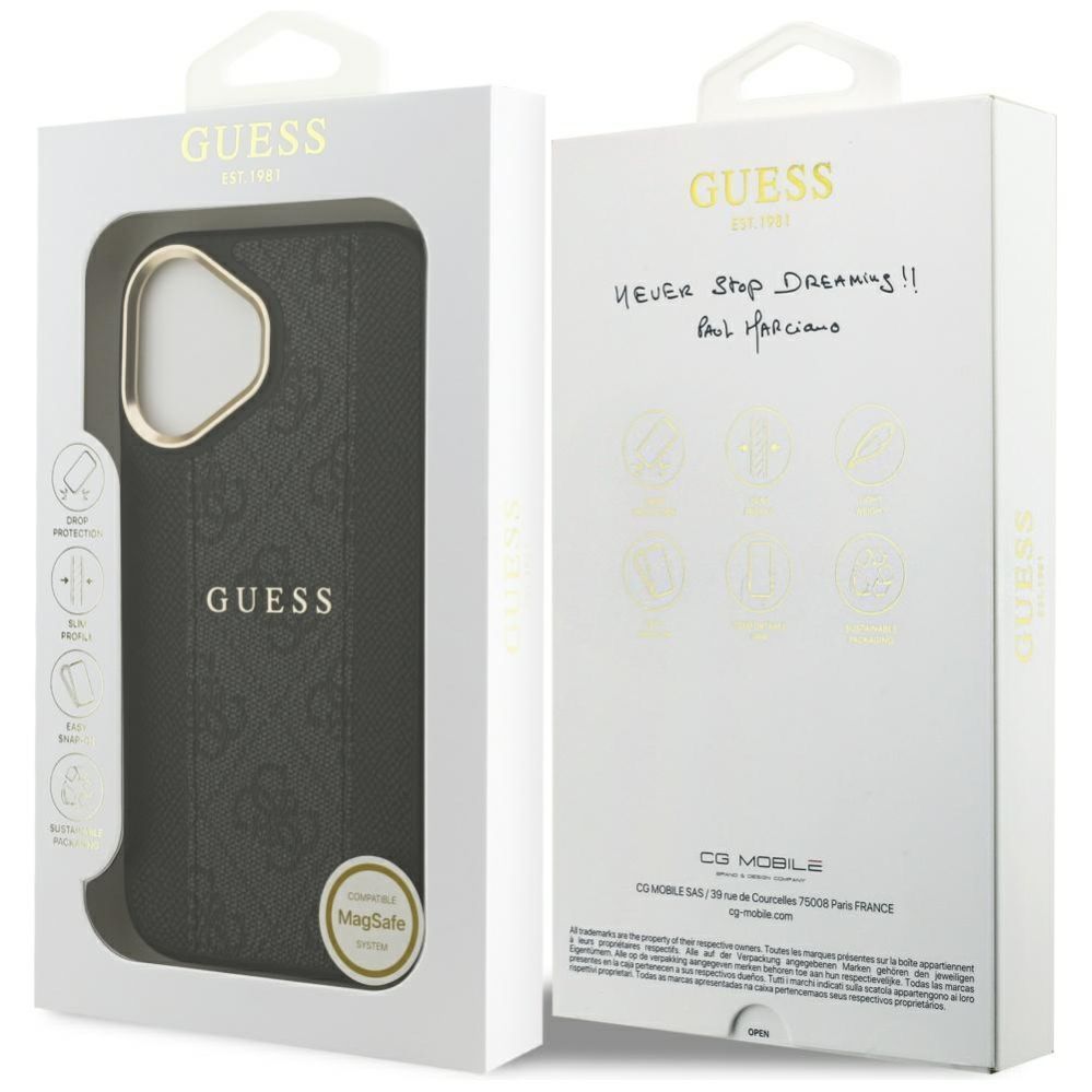 Другие товары Guess Guess 4G Stripe MagSafe case for iPhone 17 - black