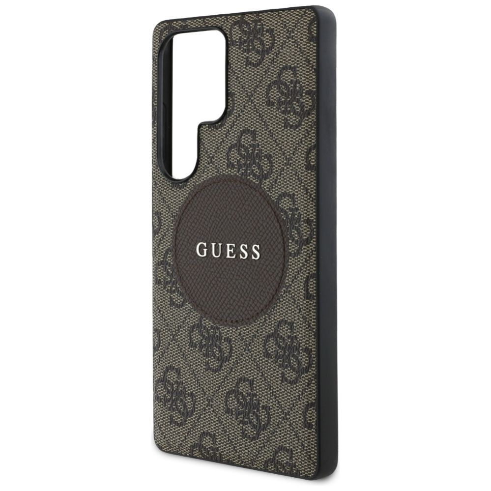 Muud kaubad Guess Guess 4G Round Patch Classic Logo MagSafe Case for Samsung Galaxy S25 Ultra Brown