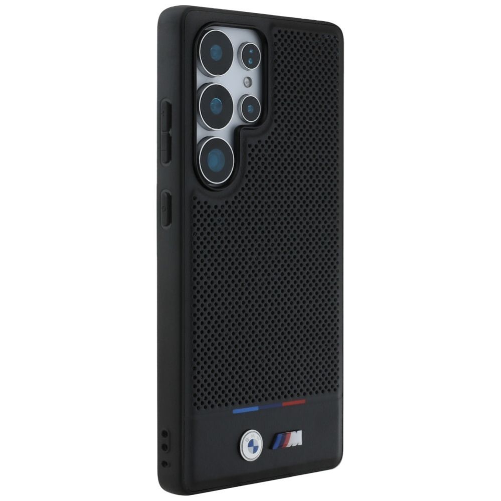 Other goods BMW BMW Leather Tricolor Stripe MagSafena Samsung Galaxy S25 Ultra Case - Black