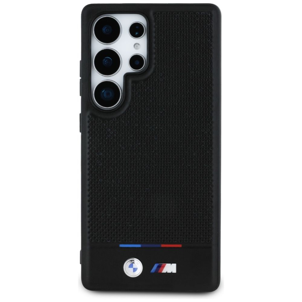 Other goods BMW BMW Leather Tricolor Stripe MagSafena Samsung Galaxy S25 Ultra Case - Black