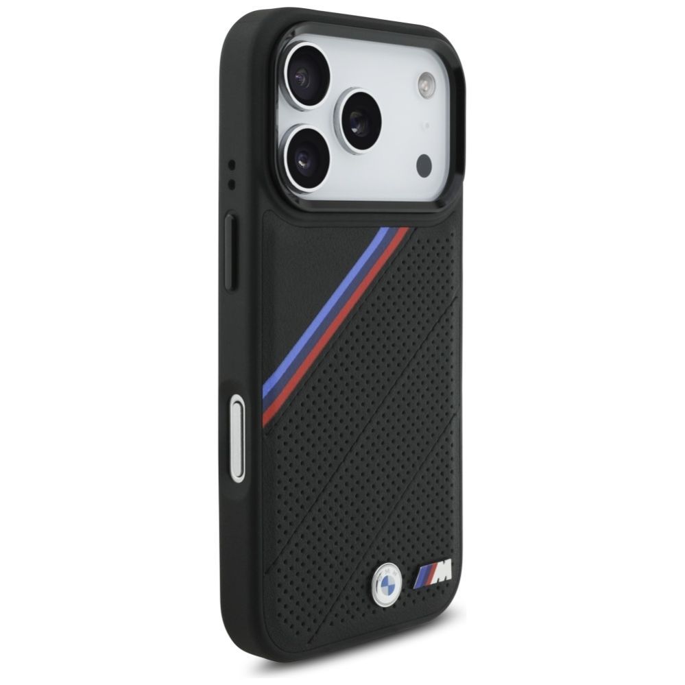 Muud kaubad BMW BMW M Tricolor Metal Logo MagSafe Case for iPhone 17 Pro - Black