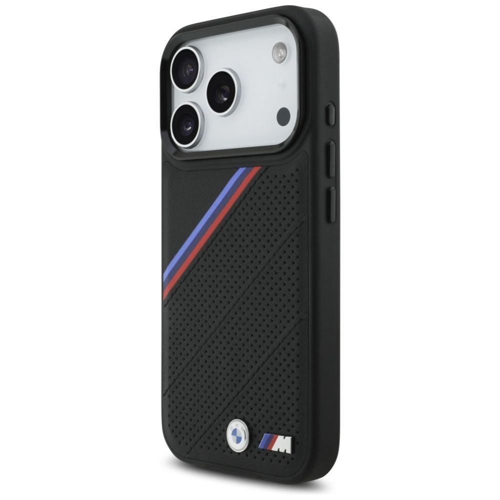 Muud kaubad BMW BMW M Tricolor Metal Logo MagSafe Case for iPhone 17 Pro - Black