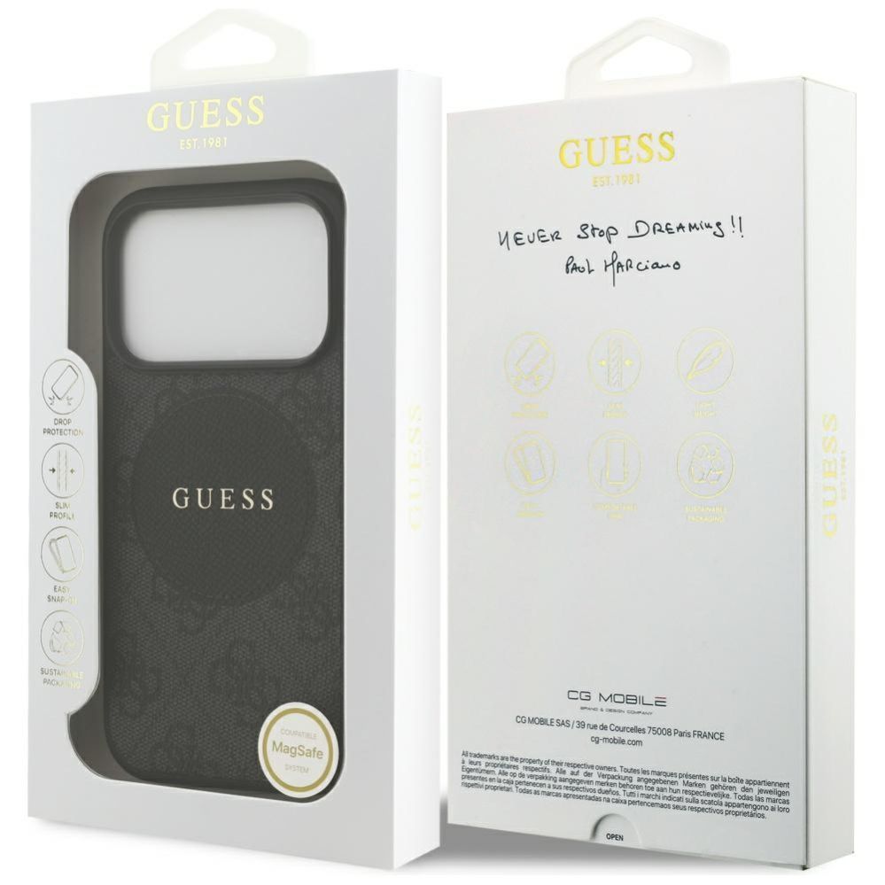 Other goods Guess Guess 4G Circle Classic Logo MagSafe case for iPhone 17 Pro - black