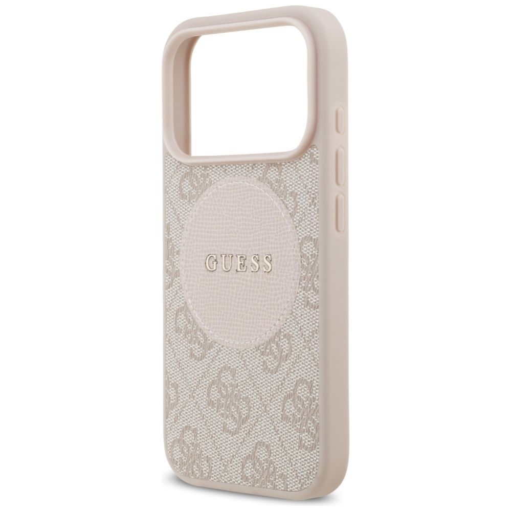 Citas preces Guess Guess 4G Circle Classic Logo MagSafe Case for iPhone 17 Pro - Pink