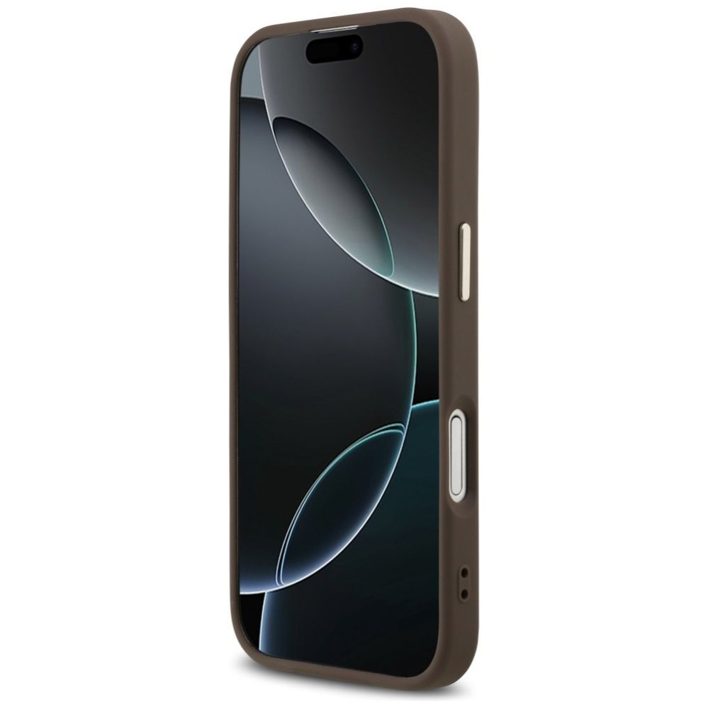 Muud kaubad Guess Guess 4G Triangle Logo MagSafe Case for iPhone 17 - Brown and Gold