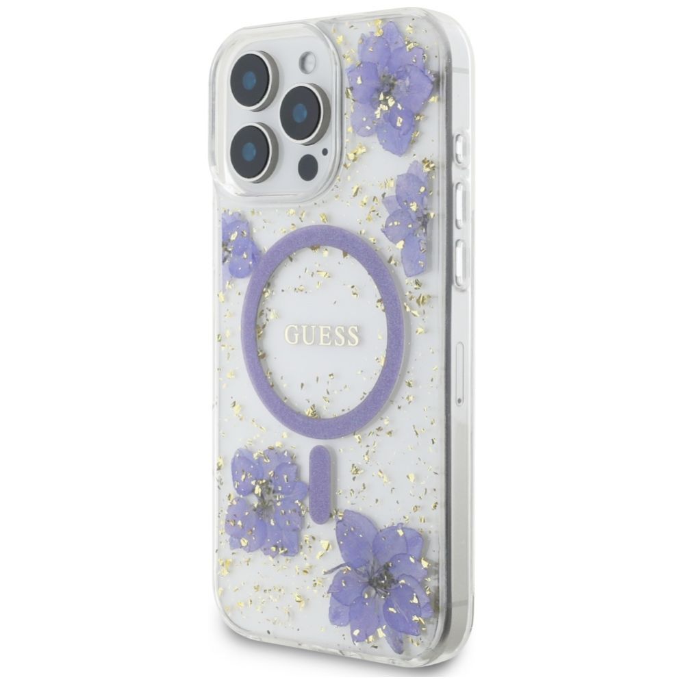 Other goods Guess Guess Resin Flowers MagSafe iPhone 16 Pro Max Case - Purple