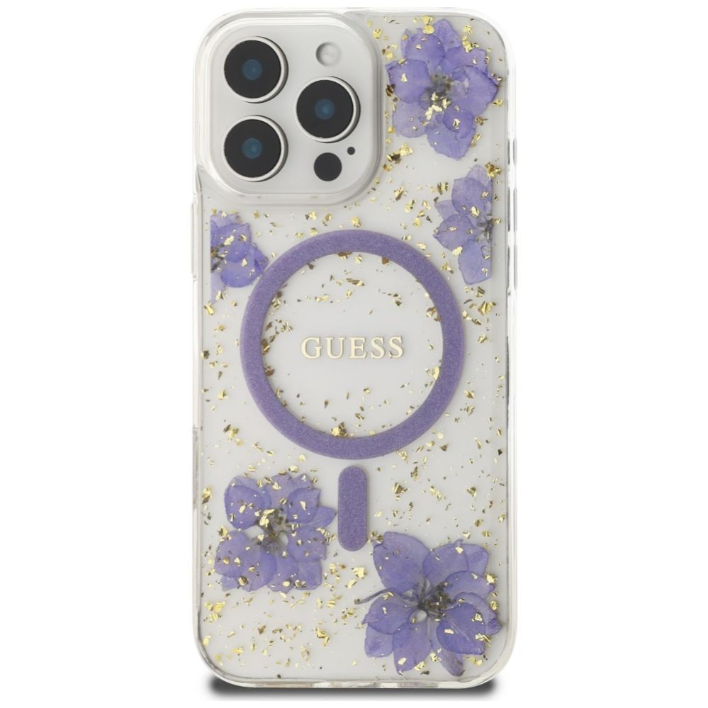 Other goods Guess Guess Resin Flowers MagSafe iPhone 16 Pro Max Case - Purple