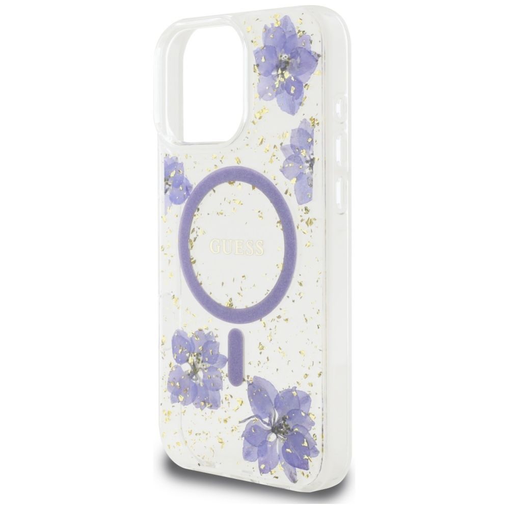 Other goods Guess Guess Resin Flowers MagSafe iPhone 16 Pro Max Case - Purple