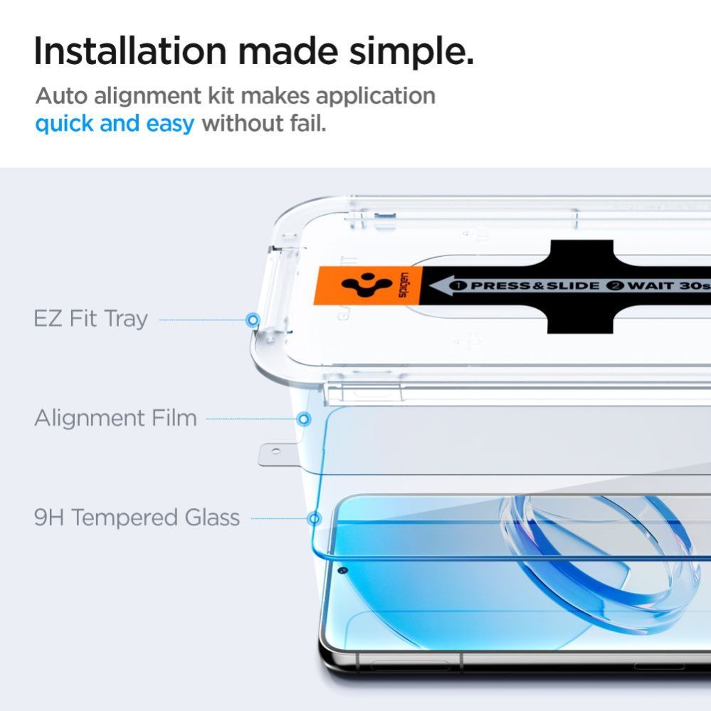 Other Spigen Spigen Glas.tR EZ Fit Tempered Glass for Samsung Galaxy S23 - 2 pcs.