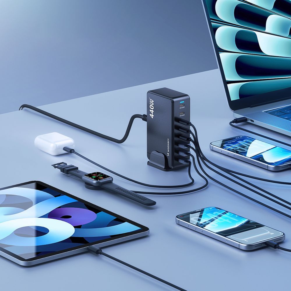 Other goods Wozinsky Wozinsky WSL-440 440W Gan QC3 Charging Station - Black