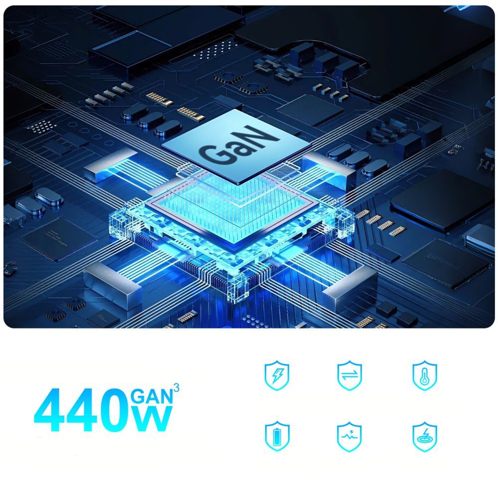 Other goods Wozinsky Wozinsky WSL-440 440W Gan QC3 Charging Station - Black