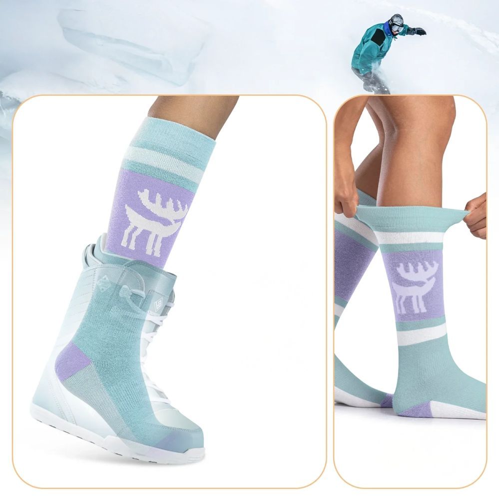 Other goods Rockbros Qunature 037202 ski socks size 43-48 (L/XL) - purple-green