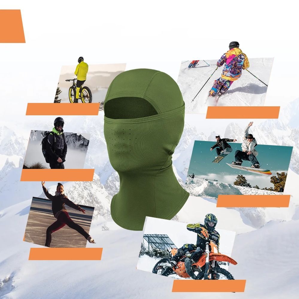 Other goods Rockbros Qunature 13230023015 ski balaclava bike motorcycle balaklava size L - green