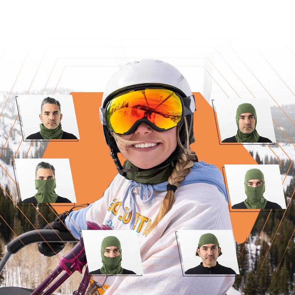 Other goods Rockbros Qunature 13230023015 ski balaclava bike motorcycle balaklava size L - green