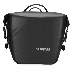 Muud kaubad Rockbros  Rockbros AS-003-1BK waterproof bicycle bag with shoulder strap, front/rear mounting, 10-14l - black 