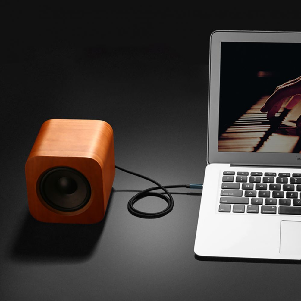 Кабель Ugreen Ugreen angled AUX cable 2 x mini jack 3.5 mm 1m blue (AV112)