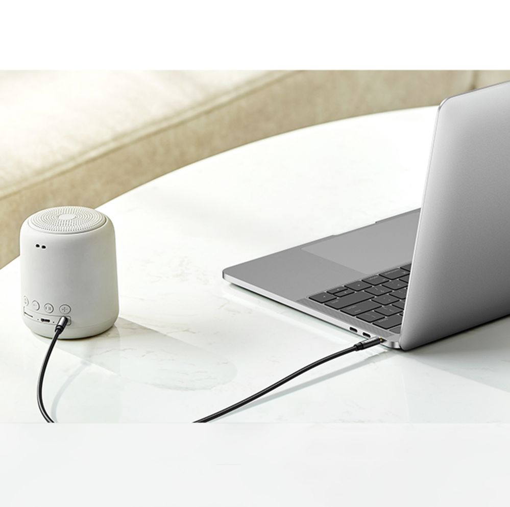 Кабель Ugreen Ugreen angled AUX cable 2 x mini jack 3.5 mm 1m blue (AV112)