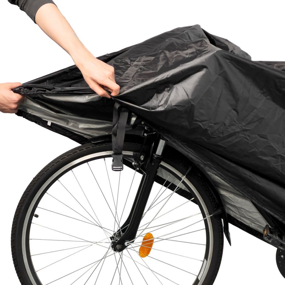 Dviračio priedas Hurtel Waterproof bike cover size L - black