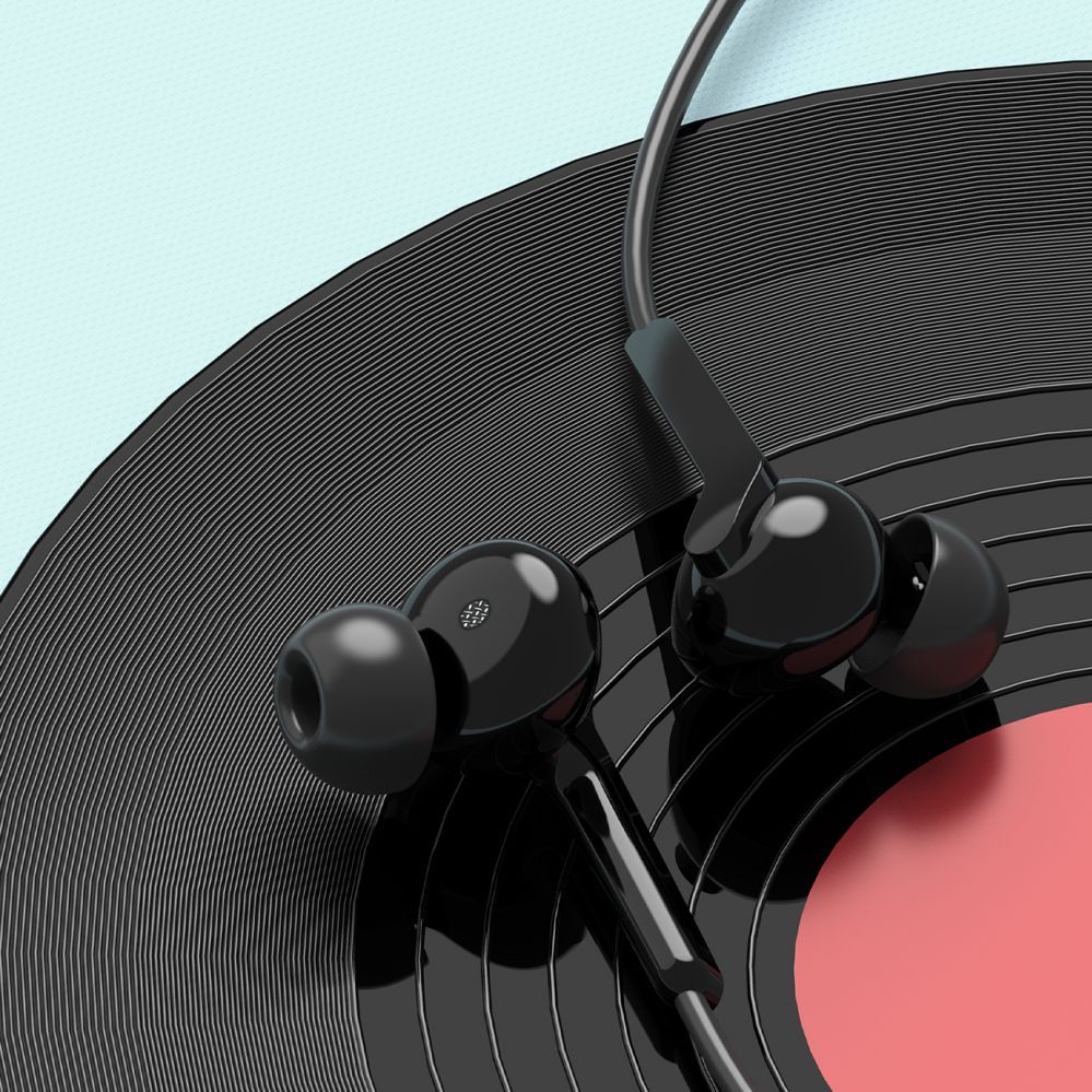 Vadu austiņas Dudao Black