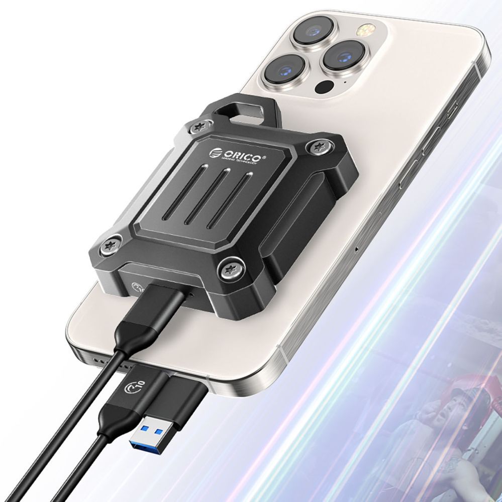 Cita datorprece Orico Orico XAM2 M.2 2230 USB-C 3.2 Tactical Reinforced Disk Bay - Black