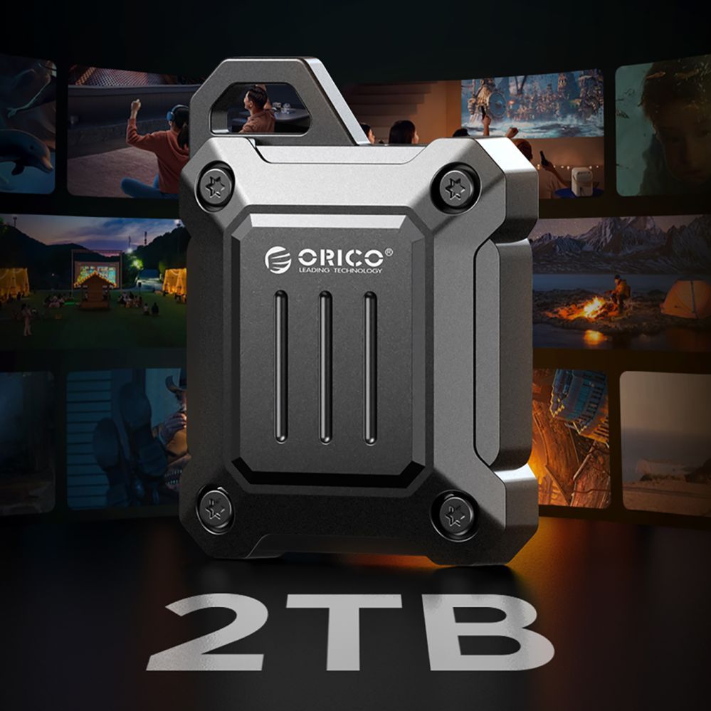 Cita datorprece Orico Orico XAM2 M.2 2230 USB-C 3.2 Tactical Reinforced Disk Bay - Black