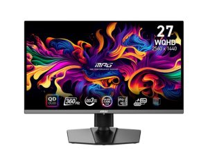 Monitors MSI  Monitor||MPG 271QRX QD-OLED|26.5"|Gaming|Panel QD-OLED|2560x1440|16:9|360Hz|Matte|0.03 ms|Swivel|Pivot|Height adjustable|Tilt|Colour Black|MPG271QRXQD-OLED 