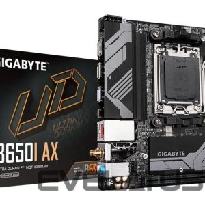 AMD protsessori emaplaat Gigabyte  Mainboard||AMD B650|Socket AM5|mini ITX|RAM DDR5-SDRAM|2xSlots|Wi-Fi Yes|Bluetooth Yes|1xNumber of M.2 (M) slots|B650IAX1.2 