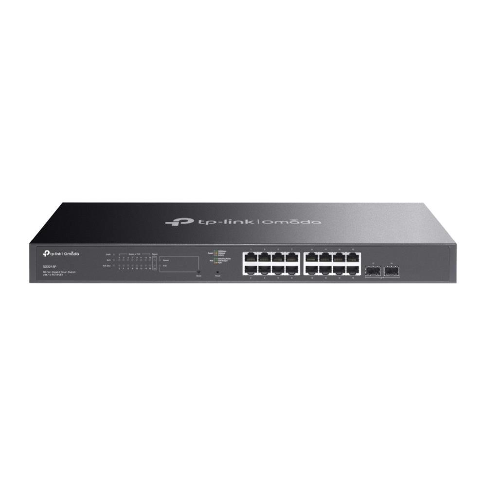 Võrgulülitid TP-Link Switch||Omada|SG2218P|Desktop/pedestal|16x10Base-T / 100Base-TX / 1000Base-T|2xSFP|PoE+ ports 16|150 Watts|SG2218P