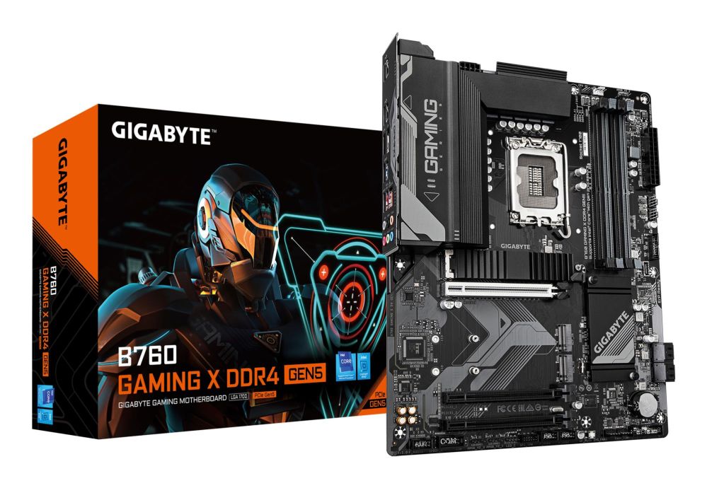 Материнская плата для процессоров Intel Gigabyte Mainboard||Intel B760|LGA 1700|ATX|RAM DDR4-SDRAM|4xSlots|3xNumber of M.2 (M) slots|B760GAMINGXD4GEN5