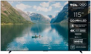 Televiisorid TCL  TV Set||115 "|4K Ultra HD|3840 x 2160 pixels|Flat|16:9|QD-Mini LED|115C7K 