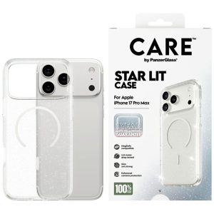 Kitos prekės Panzer Glass  CARE by PanzerGlass Flagship Urban Explorer Case w. White MagSafe for iPhone 17 Pro Max - Clear Glitter 
