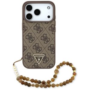 Muud kaubad Guess  Guess 4G Strap Triangle Logo MagSafe case for iPhone 17 Pro - brown 