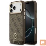 Muud kaubad Guess  Guess 4G Strass Logo MagSafe Case for iPhone 17 Pro Max - Brown 