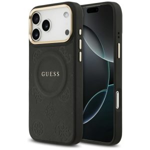 Kitos prekės Guess  Guess Peony Hot Stamp MagSafe Case for iPhone 17 Pro Max - Black 