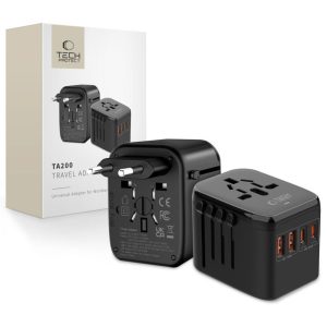 Kitos prekės Tech-Protect  Tech-Protect TA200 EU / UK / US / AU adapter - black 
