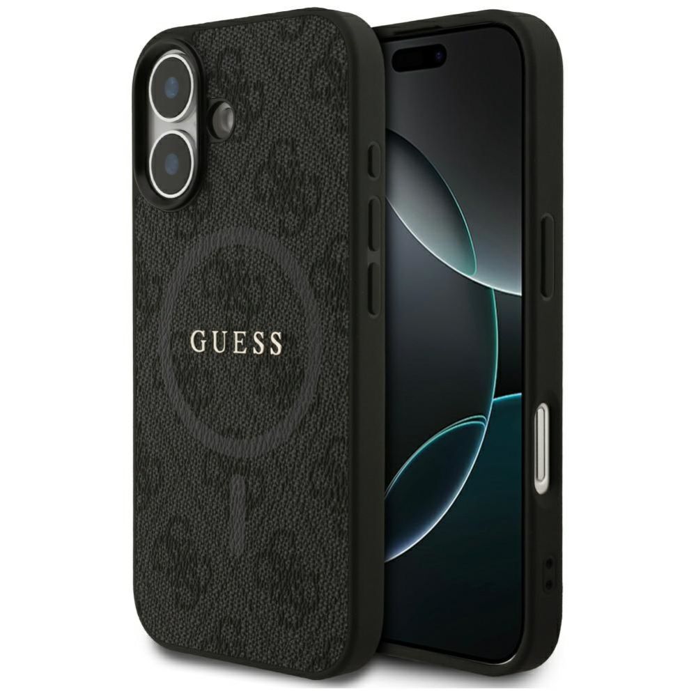 Kitos prekės Guess Guess 4G Ring Classic Logo MagSafe case for iPhone 17 - black