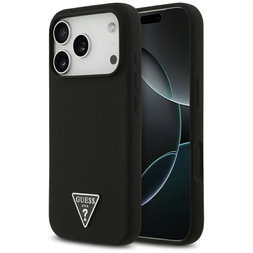 Другие товары Guess Guess Silicone Triangle Logo MagSafe Case for iPhone 17 Pro - Black