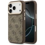 Citas preces Guess  Guess 4G PU Classic Logo MagSafe Case for iPhone 17 Pro - Brown 